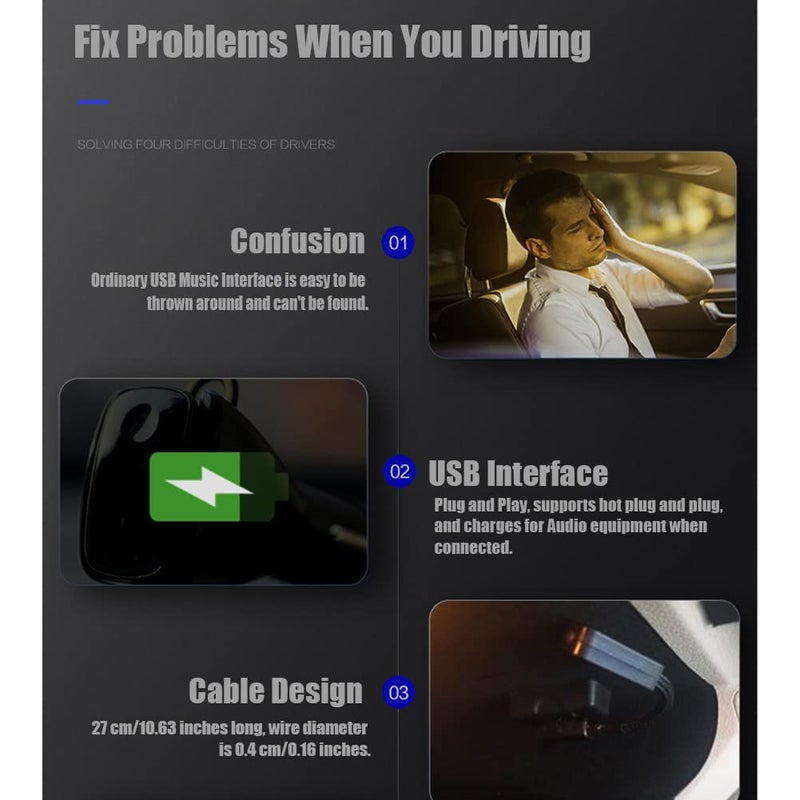Fydun USB Adapter, USB Music Interface AMI MMI AUX MP3 Cable Adapter for S4 S5 S6 4F0051510G - Image 2